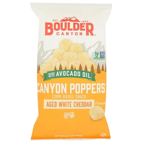BOULDER CANYON Aged White Cheddar Canyon Poppers, 5.25 OZ
