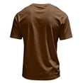thumbnail image 6 of Hearthz Mens Shirts Casual Moisture Wicking Breathable Mens Athletic Shirts V Neck Men Shirts Short Sleeve Basic Baseball Jersey Brown XXXL, 6 of 7