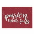 thumbnail image 1 of Saying Cutting Board, Passion Never Fails Inspirational Lettering Text on a Grunge Messy Background, Decorative Tempered Glass Cutting and Serving Board, Small Size, Magenta and White, by Ambesonne, 1 of 1