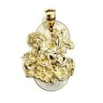 thumbnail image 4 of 10k yellow gold saint George pendant charm horse dragon fine gift jewelry 9.6g, 4 of 12