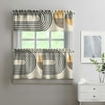 thumbnail image 2 of Boho Kitchen Curtains for Windows – Rustic Tribal Floral Print Cafe Curtains, Vintage Bohemian Geometric Panels for Home Décor, 2 of 6