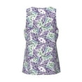 thumbnail image 6 of Wukai Lavender Flowers Print Men’s Workout Tank Top Sleeveless Muscle T shirt Gym Running Fitness Tank Top-XX-Large, 6 of 7