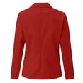 thumbnail image 4 of sususu Womens Blazer Jacket,Black Jacket Women Dressy,Casual Long Sleeve Notch Lapel Slim Fit Work Jacket Outerwear for Women - Red, 4 of 4