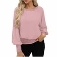 thumbnail image 2 of Xdegoge Women's Sequin Tops Dressy Casual Long Sleeve Chiffon Shirt Going Out Blouses Elegant Glittery Bling Shirts, 2 of 4