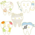 thumbnail image 4 of Salud Bucal Esmalte Alfileres Diente Broches Insignias de Solapa Lindo Dientes Fruta Esmalte Pin Broche Salud Diente Mochila Accesorios Divertido Regalo Joyería, 4 of 8