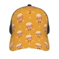 thumbnail image 2 of Picia Cute Popcorn Pattern Trucker Hat,Baseball Cap,Sun Protection Cap,Stylish Headwear,Leisure Cap,Outdoor Sports Cap, 2 of 7