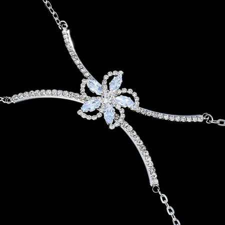 MATROOY Stars Jewelry Chest Bra Chain Women Sexy Body Decoration Lingerie Nipple-B-Silver