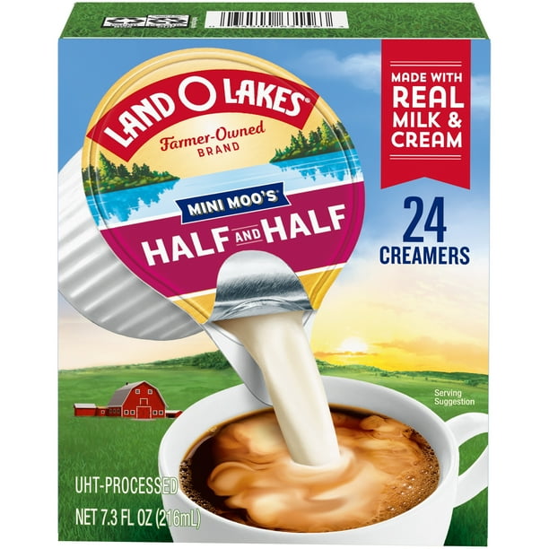 Land O Lakes Mini Moo S Half Half Creamer Singles 24 Count Walmart Com Walmart Com