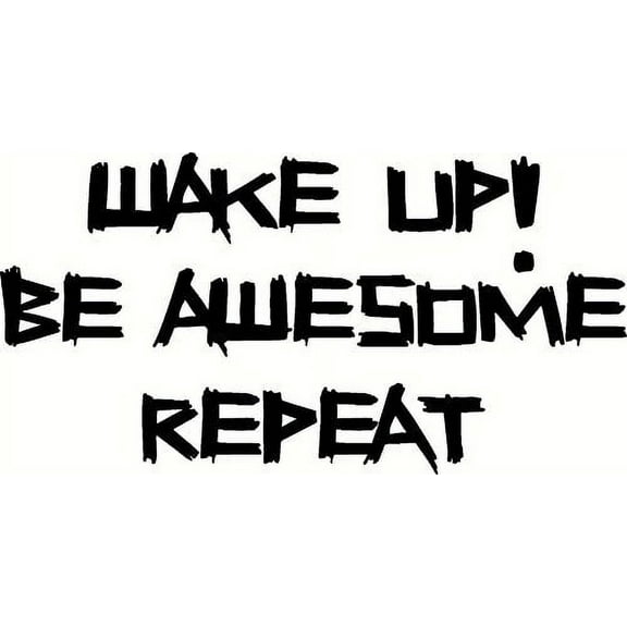 Wake Up!, Bible Verse Wall Decal Art. Our Christian Scripture Vinyl Decor Is Made in the Usa By a Small Family Owned Company.