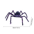 thumbnail image 4 of Halloween Decorations Indoor Cool Plush Black Spider with Mini Top Hat Purple Sunglasses Funny Bendable Novelty Tabletop Ornament Spooky Party Scene Decor, 4 of 6
