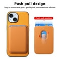 thumbnail image 3 of Allytech 2 in 1 Detachable Wallet Case for iPhone 13, [Thin & Light] [Compatible with MagSafe] Luxury PU Leather Card Holder Soft Bumper Shockproof Anti-Scratch Magnetic Case, Yellow, 3 of 11