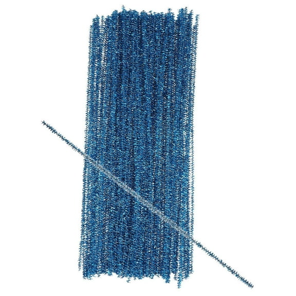 EXHUMKY Blue Iron Wire Cleaners Craft Twisting Sticks for Decoration 300Pcs