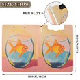 thumbnail image 3 of FORMRS A4 Clipboard Folder with Pen Holder Horizontal Foldable School Office Binder, Goldfish, 3 of 9