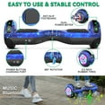 thumbnail image 5 of LIEAGLE Hoverboard with Hoverkart Set, 6.5" Tires 7.5mph & 6 Miles Self Balancing Scooter with Bluetooth and LED Lights, Great Gift, 5 of 8