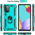 thumbnail image 5 of REQO for Samsung A52 Case, Galaxy A52 Case with HD Screen Protector, Military-Grade Ring Holder Kickstand Car Mount 15ft Drop Tested Shockproof Cover Phone Case for Samsung Galaxy A52, Green, 5 of 7
