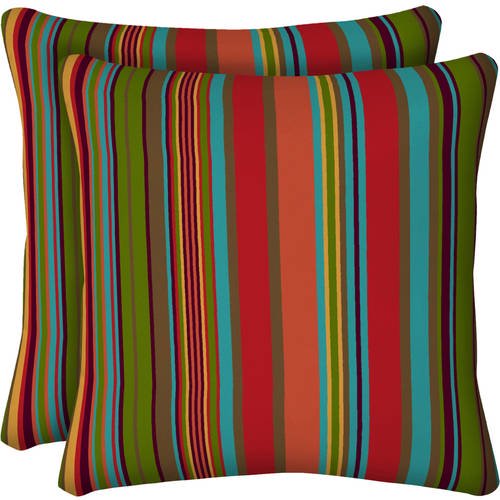 Mainstays Outdoor Patio Toss Pillow, Set of 2