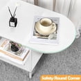 thumbnail image 3 of Mesa de café SHINOSKE de 2 niveles pequeña blanca para sala de estar, 3 of 8