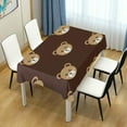 thumbnail image 6 of SKYSONIC 60”x90" Square Tablecloth with Cute Bear Prints, Anti-Wrinkle and Smooth Table Cloth for Kitchen/Home Decoration, 6 of 7