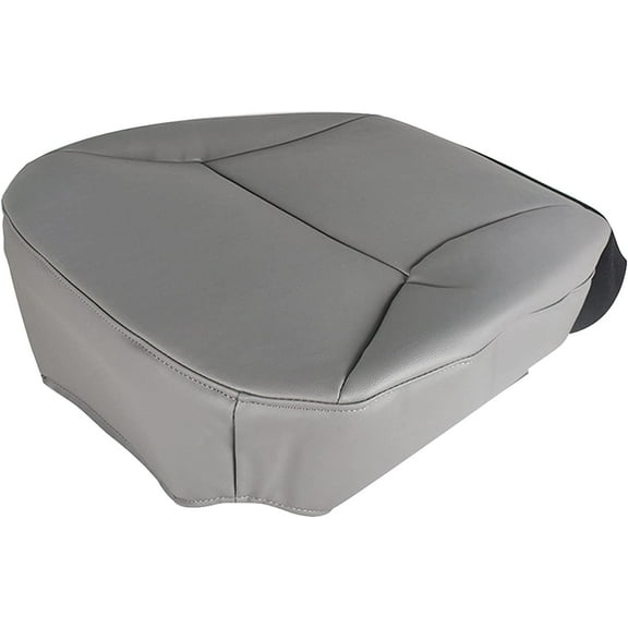 SEBLAFF Gray Driver Side Bottom Leather Seat Cover Replacement for 2003-2008 E150 E250 E350 Cargo Van