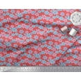 thumbnail image 2 of Soimoi Poly Georgette Fabric Artistic Floral Printed Craft Fabric by the Yard 52 Inch Wide, 2 of 3