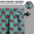 thumbnail image 5 of Gothic Style Halloween Tier Curtains - Darkness Themed Rod Pocket Window Treatment Panels, 5 of 6