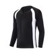 thumbnail image 3 of Camiseta de entrenamiento de manga larga con media cremallera para hombre, top transpirable de verano - Poliéster (L-XXXXXL), 3 of 5