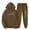 Coffee, variant on Womens Sweatsuits 2 Piece Set Graphic Pullover Hoodie with Pocket Drawstring Jogger Sweatpants Casual Loose Comfy Tracksuit for Fall Winter Daily Wear