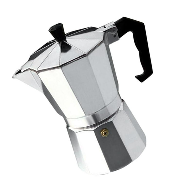 Maple Star Stainless Steel Stovetop Espresso Coffee Maker Moka Pot  200ml/6.7oz/4 cup (Espresso Cup=50m)for Induction Gas and all Stoves