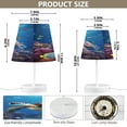 thumbnail image 3 of Turtle Ocean Fish Desk Lamp LED Table Nightstand Lamps with 3 Color Temperatures for Home Bedroom Living Room Decor 8x12, 3 of 8