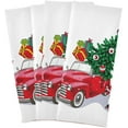 thumbnail image 2 of GZHJMY Retro Truck with Snowman Kitchen Towels Set of 6 Dishcloths Hand Towels Tea Towels Ultra Absorbent for Cleaning Washing Drying Dishes Tableware 28'' x 18'', 2 of 7