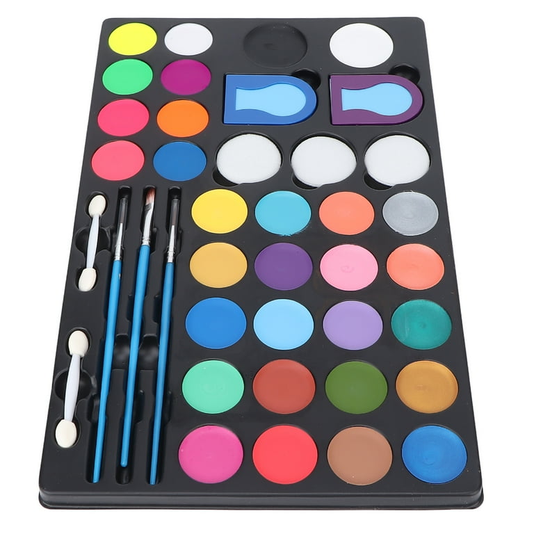 FTVOGUE Face Body Paint 30 Colors Makeup Painting Kit for Cosplay