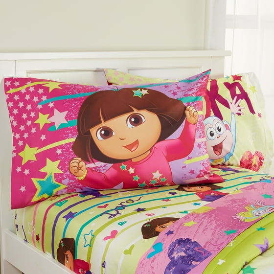 Licensed Dora Brilliant Star Twin Sheet Sets