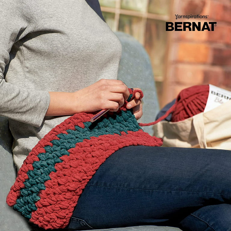 Bernat Blanket Brights Raspberry Ribbon Varg Yarn - 2 Pack of 300g/10.5oz -  Polyester - 6 Super Bulky - 220 Yards - Knitting/Crochet