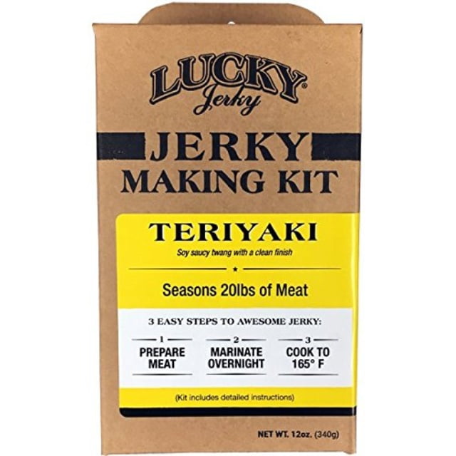 Lucky Beef Jerky Diy Teriyaki Seasoning Kits, 12 oz