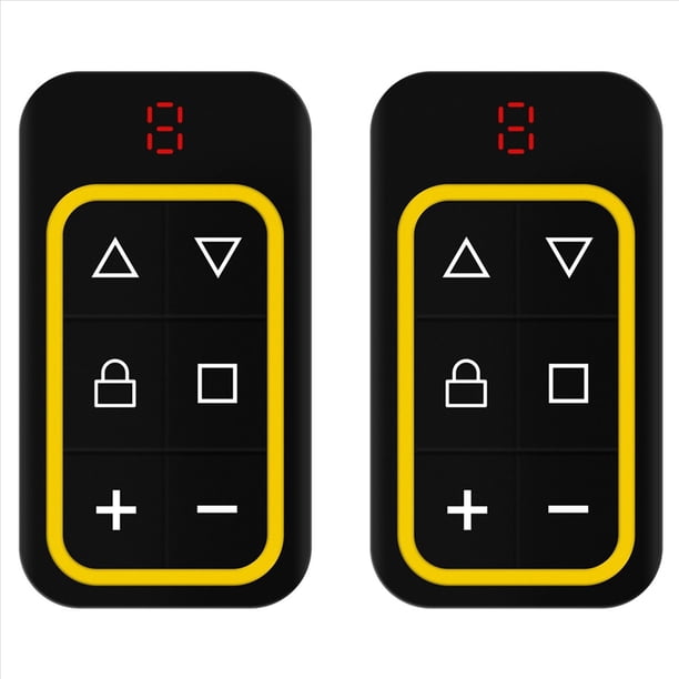 2X Control Remoto de Puerta de Garaje Multifrecuencia de 8 Canales 270-868 MHZ Control Remoto de Copia Identificación Automática de Frecuencia Amarillo