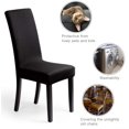 thumbnail image 4 of Fuley Spandex Stretch Dining Room Chair Slipcovers Set of 4, 4 of 7