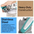 thumbnail image 4 of GORILLA GRIP Stainless Steel Manual Can Opener, Soft Touch Handle, Built-In Bottle Opener, Turquoise, 4 of 10