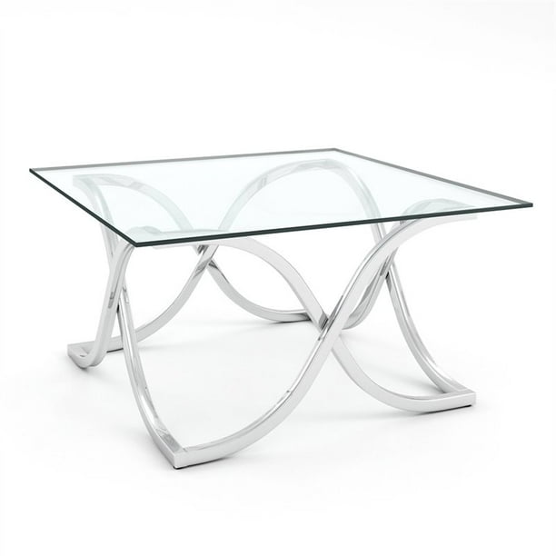 Furniture Of America Sarif Contemporary Glass Top Coffee Table In Chrome Com Furniture Of America Sarif Contemporary, Sophia Modern Stainless Steel And Glass Coffee Table