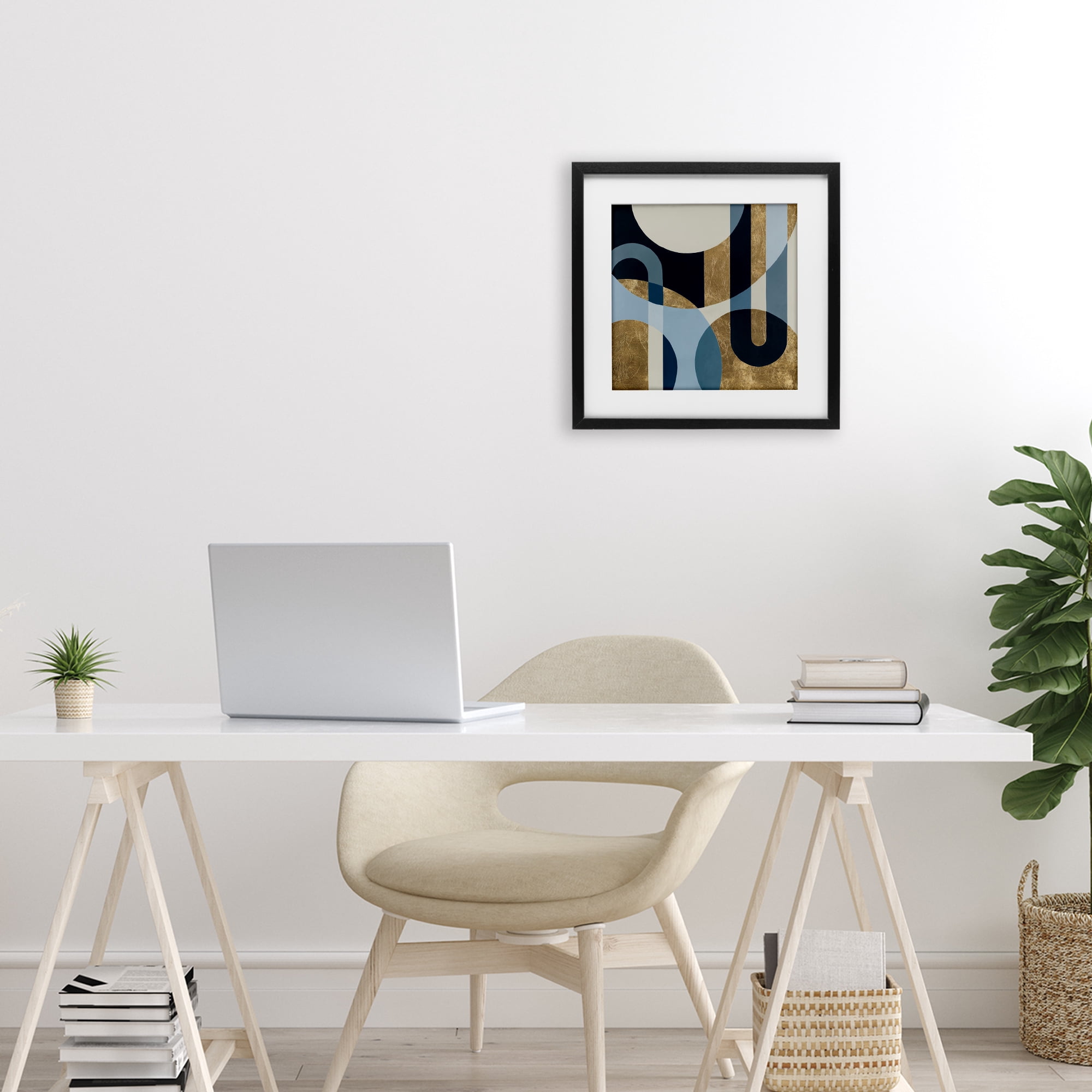 Stupell Industries Earthly Shapes & Arches Black Framed Print Under Glass, design by Max Maxx
