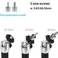 thumbnail image 2 of NATEFEMIN 18cm Length Projector Wall Mount Aluminium Alloy Black Finish For Home Theatre Office Multimedia Device Installation, 2 of 7