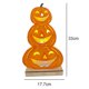 thumbnail image 2 of Regalo de luz LED de madera, decoración de mueca de calabaza de Halloween, 2 of 5