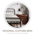 thumbnail image 4 of EvinTer Platform Metal King Bed Frame, Suitable for All Ages, Brown, 4 of 6