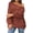 Claret, variant on Lovskoo 2024 Sweaters for Women Long Sleeve Trendy Solid Color Plus-Size Loose Round Neck Pullover Olive Green