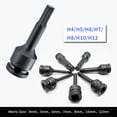 thumbnail image 3 of Impact Socket,Socket Allen Bit Steel Key Socket Key Socket Allen Socket Bit Set 3/8-inch Drive Steel Bit Spline Socket Drive Steel Key Set 3/8-inch Drive Dabey Socket Set Socket Set 7pcs, 3 of 6