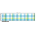 thumbnail image 3 of Ambesonne Fashion Fabric by the Yard Upholstery, Rectangle Square Plaid Art, 3 Yards, Sky Blue Fern Green, 3 of 5