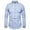 Light blue, variant on IROINNID Button Up Shirts for Men Buttons Stand-up Collar Embroidered Long Sleeve Blouse Shirt,Black