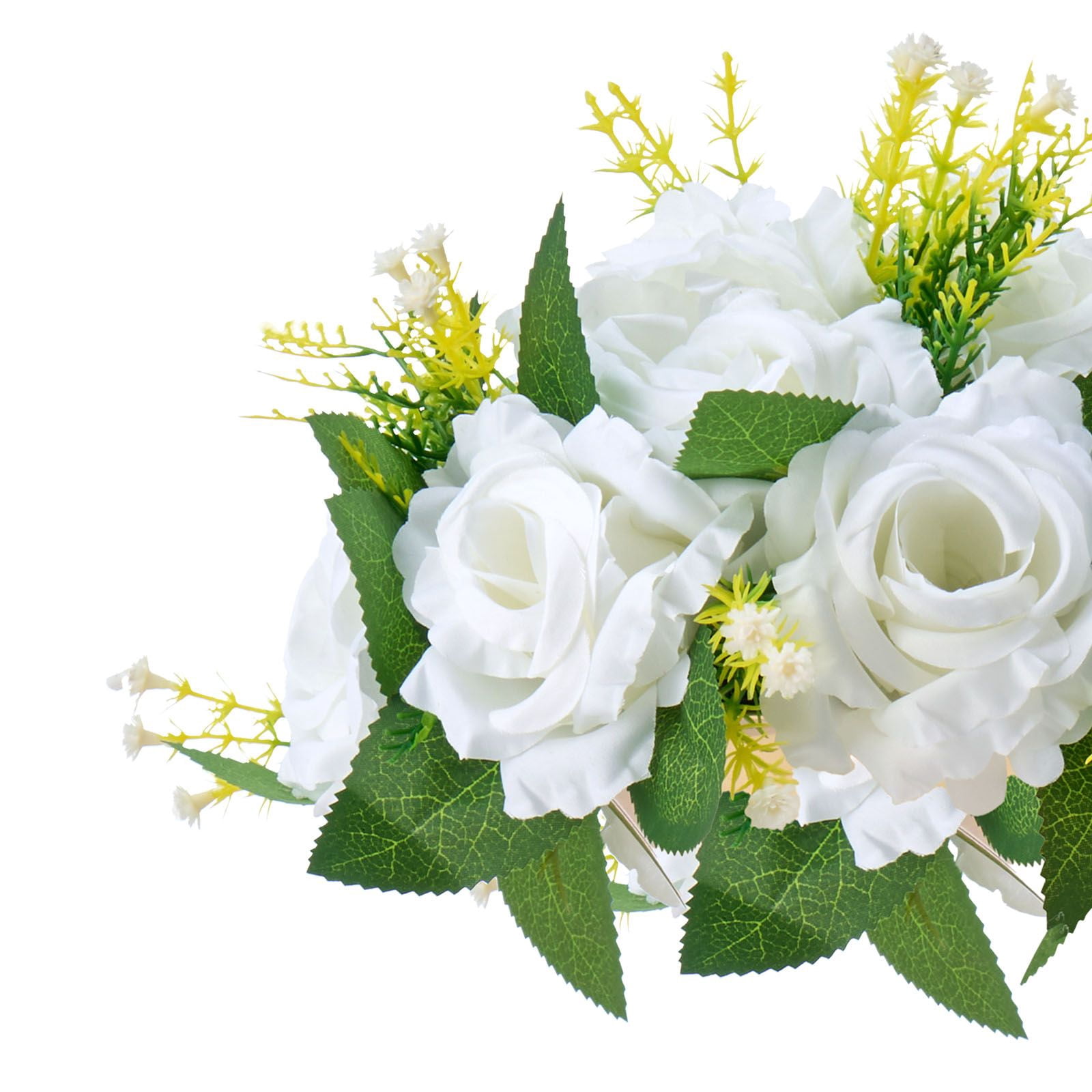 Artificial Flower Balls 10-Pack 9.5 Inch Silk Rose Centerpieces for Wedding Party Table Decor