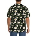 thumbnail image 5 of Xecao offers the Daisy for Men's Casual Short-sleeved Shirt, a button-up collared shirt with a pocket, perfect for beach vacations and yacht travel in the 3X-Large size., 5 of 7