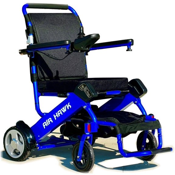 Air Hawk Lightweight Folding Electric Wheelchair for Adults & Seniors - 41 lbs, 26-Mile Range, Foldable, Compact Motorized Power Wheelchair, Easy to Transport, Travel-Approved, FAA Certified