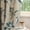 Blue-grey, variant on Vintage Brown Floral Blackout Curtains for Bedroom 96 inches Long Patterned Ink Painting Stylized Grey Leaf Window Drapes for Living Room 2 Panels